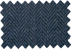 Tweed Hose mit Fischgrätmuster Schwarz-Blau